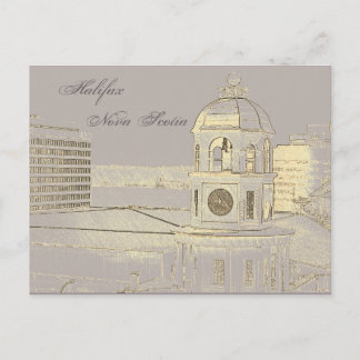 Carte postale Tour Horloge Halifax Nouvelle-Écosse