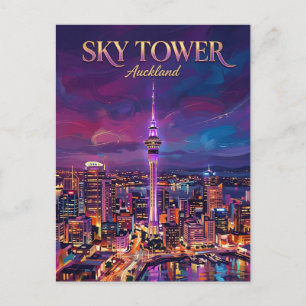 Carte Postale Tour Sky Nouvelle-Zélande