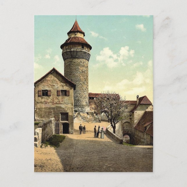 Carte Postale Tour Vestner, Nuremberg, Bavière, Allemagne rare P (Devant)