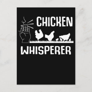Carte Postale Tourbière de poulet Hen Farmer