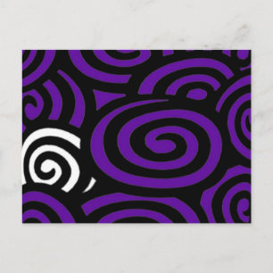 Carte postale tourbillonnant Sue Purple