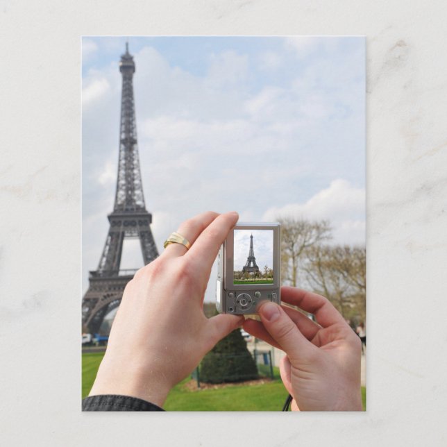 Carte Postale Tourisme à Paris (Devant)