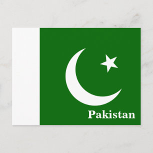 Carte Postale Tourisme vintage Pakistan Drapeau