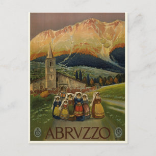 Carte Postale Tourisme vintage Retro Abrvzzo