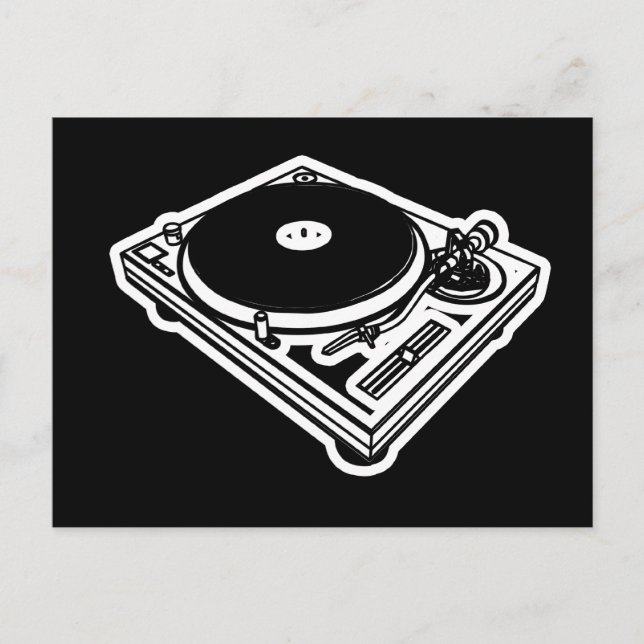 Carte Postale Tourne-disque (Devant)