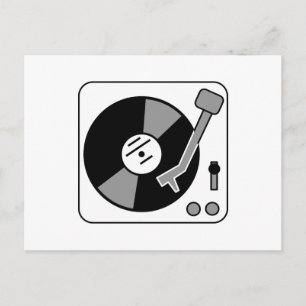 Carte Postale Tourne-disque