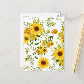 Carte Postale Tournesol 8