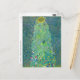 Carte Postale Tournesol de Klimt, Fleurs Vintages Art Nouveau (Devant/Arrière en situation)