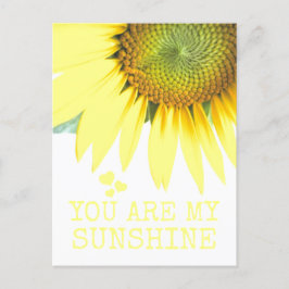 Carte Postale Tournesol Vous êtes ma Sunshine Cute Valentine's D