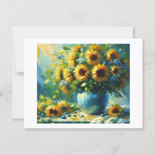 Carte Postale Tournesols,