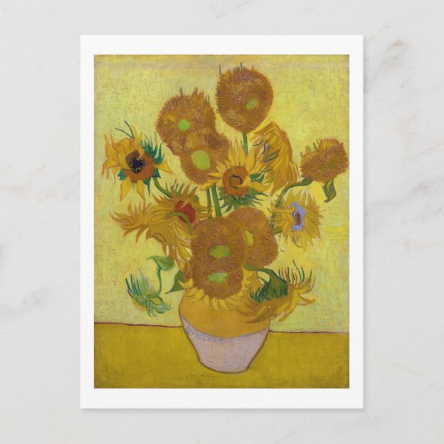 Carte Postale Tournesols, Vincent van Gogh, 1889 (Devant)