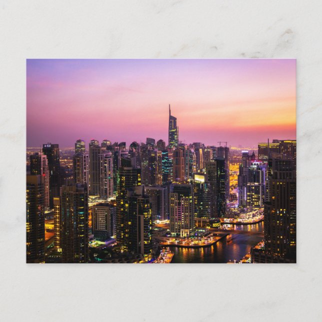 Carte Postale Tours du lac Jumeirah, Dubaï, Émirats arabes unis (Devant)