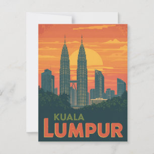 Carte Postale Tours Petronas de Kuala Lumpur