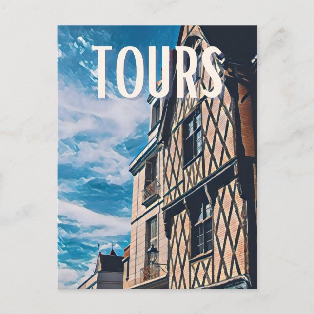 Carte Postale Tours Photo Vintage  (Devant)