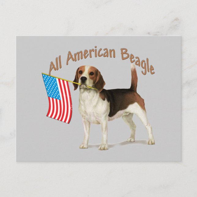 Carte Postale Tous les cadeaux Beagles américains (Devant)