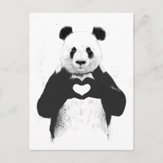 Carte Postale Tout ce dont tu as besoin, c'est d'amour