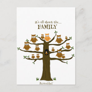 Carte Postale Tout est à propos de la famille
