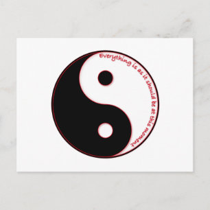 Carte Postale Tout est comme il devrait être en ce moment