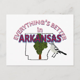 Carte Postale Tout est mieux dans Arkansas Postcard