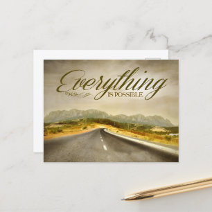Carte Postale "Tout est possible" Motivation Affirmation