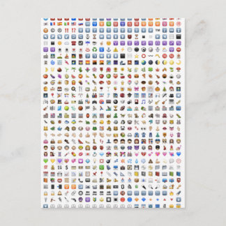 Carte Postale Tout iPhone / iOS emojis
