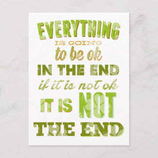 Carte Postale Tout ira bien.