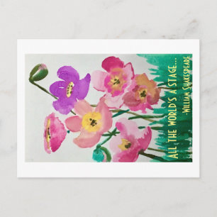 Carte Postale Tout le monde est une scène