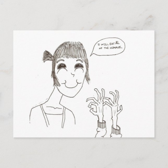 Carte Postale Tout les houmous (Devant)