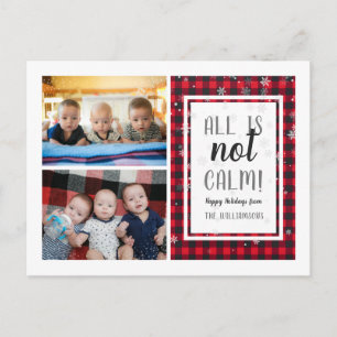 Carte Postale Tout N'Est Pas Calme !   Photo de famille de Noël