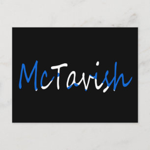 Carte Postale Tout nom figurant sur le drapeau écossais