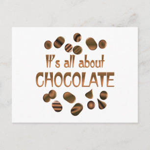 Carte Postale Tout sur le chocolat