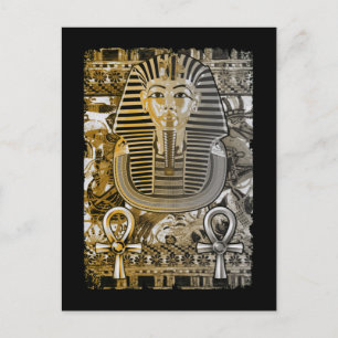 Carte Postale Toutânkhamon Égypte ancienne Pharaon Roi Toutânkha