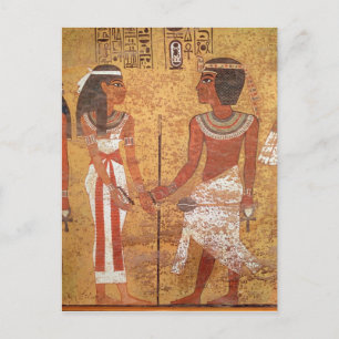 Carte Postale Toutankhamon et son épouse Ankhesenamun
