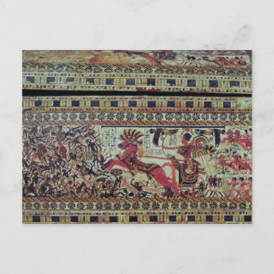 Carte Postale Toutankhamon sur son char attaque les Africains