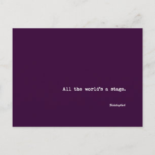 Carte postale - Toute la scène du monde - Shakespe
