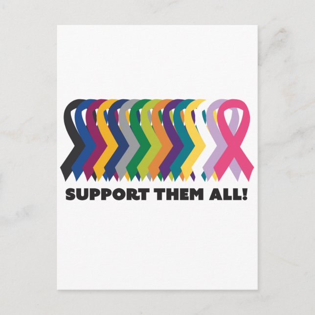 Carte Postale Toute la sensibilisation au cancer (Devant)
