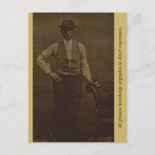 Carte Postale Toutes les connaissances authentiques proviennent 