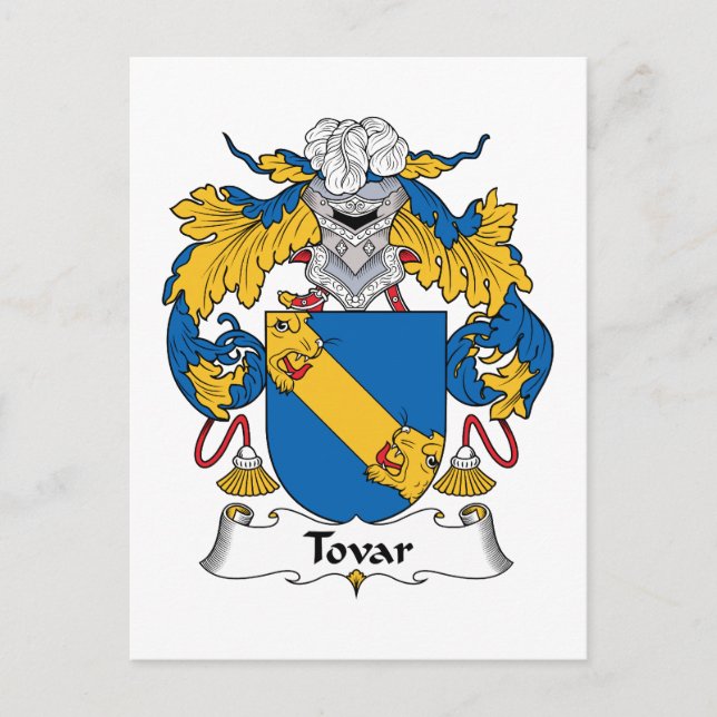 Carte Postale Tovar Famille Crest (Devant)
