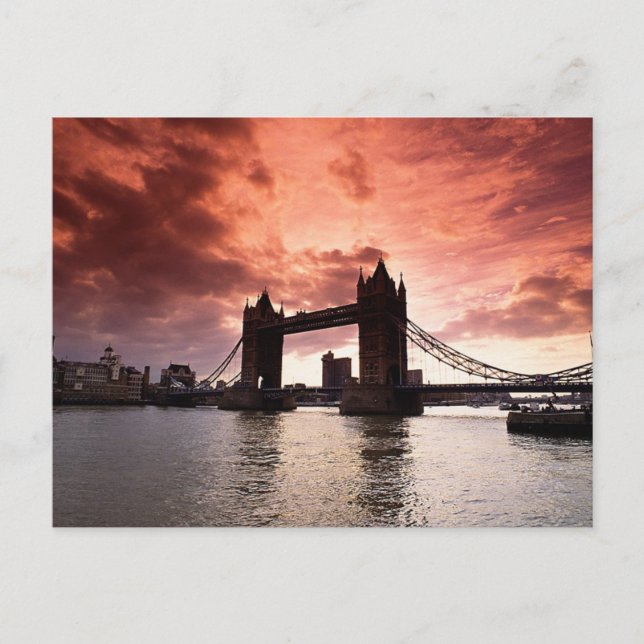 Carte Postale Tower Bridge Red Sky (Devant)
