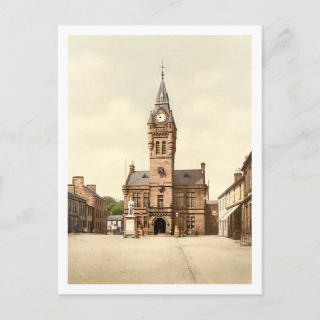 Carte Postale Town Hall, Annan, Dumfries et Galloway, Écosse (Devant)