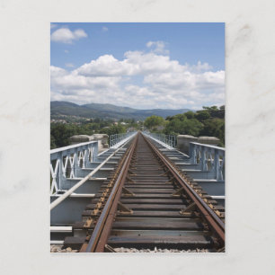 Carte Postale Traces Ferroviaires Sur Le Pont Eiffel