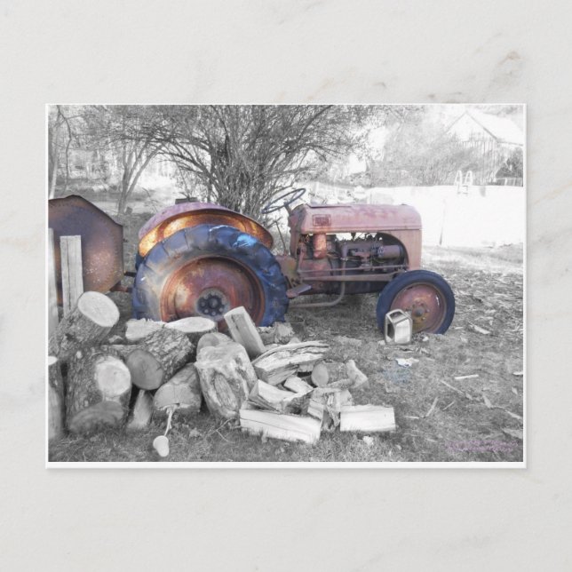 Carte postale Tracteur (Devant)