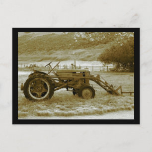 Carte postale Tracteur antique