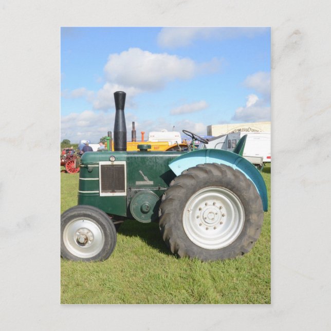 Carte Postale Tracteur diesel vintage (Devant)