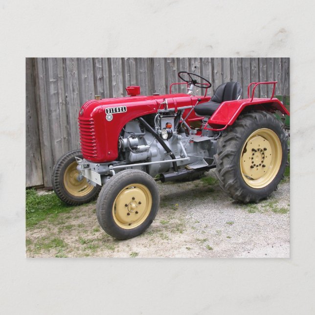 Carte Postale Tracteur Red Steyr T84 (Devant)