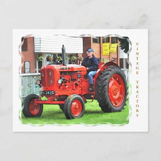 Carte Postale TRACTEURS vintages (Devant)