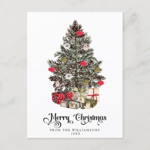 Carte postale traditionnelle Christmas Tree Holida