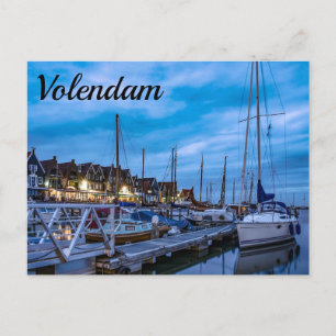 Carte postale traditionnelle de la ville de pêche