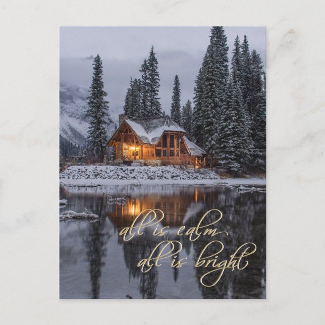 Carte postale traditionnelle de Noël de Noël (Devant)