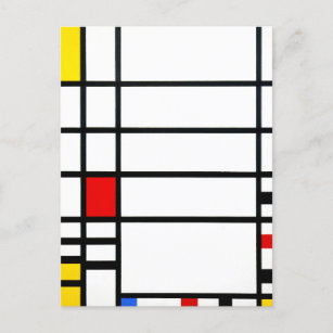 Carte Postale Trafalgar Carré par Piet Mondrian - Art moderne